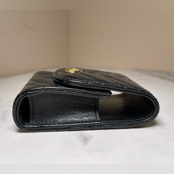 🖤 GUCCI BLACK MARMONT MATELASSE CIGARETTE/ LIPSTICK CASE - Picture 5 of 12